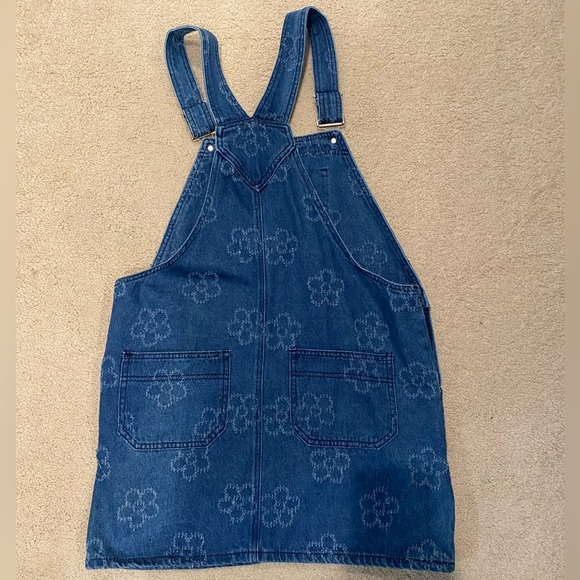 Storia flower jean skirt overalls - Picture 2 of 3